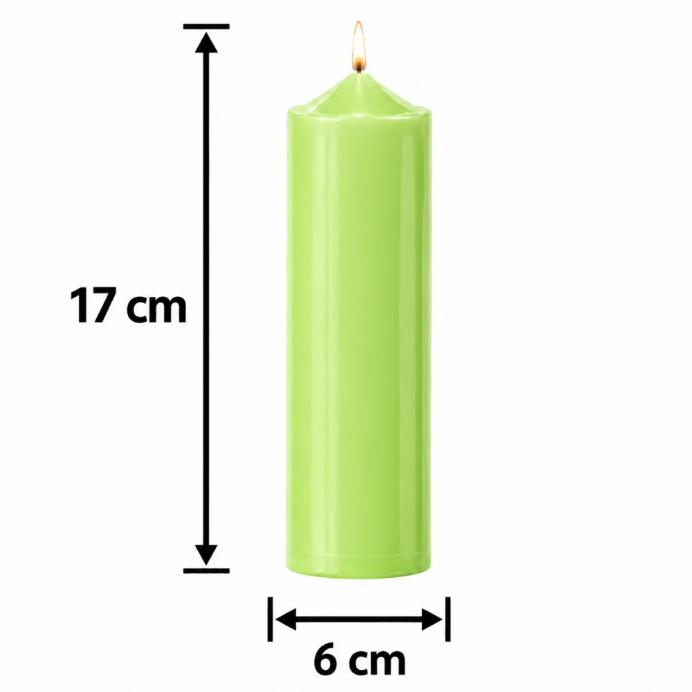 Derben Clove Lime Green Tall Scented Pillar Candle