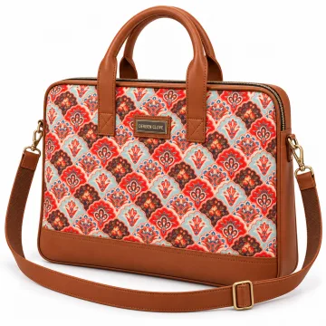 Derben Clove Floral Damask Laptop Bag for Men & Women