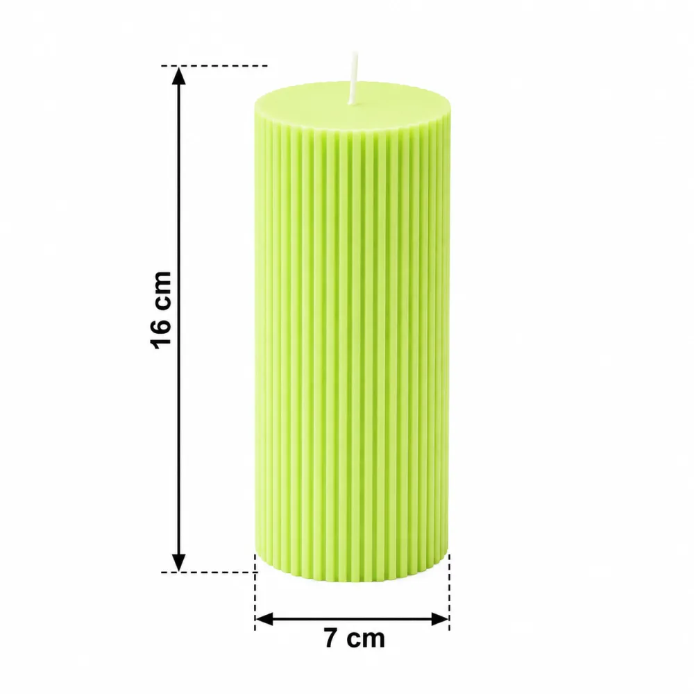 Luxury Spiral Pillar Scented Perfume Candle GREEN