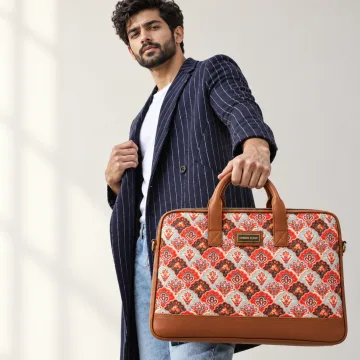 Derben Clove Floral Damask Laptop Bag for Men & Women