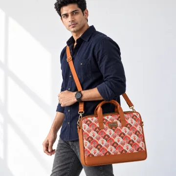 Derben Clove Floral Damask Laptop Bag for Men & Women